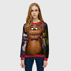 Свитшот женский Five Nights аt Frеddys, цвет: 3D-красный — фото 2