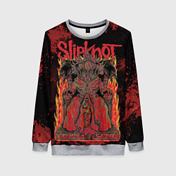 Женский свитшот Slipknot black and red