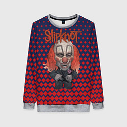 Свитшот женский Slipknot clown, цвет: 3D-меланж