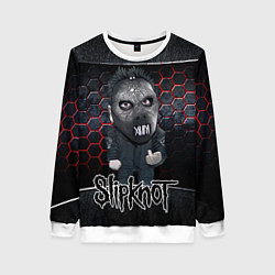 Свитшот женский Slipknot dark black, цвет: 3D-белый