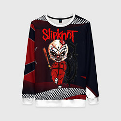 Свитшот женский Slipknot бита, цвет: 3D-белый