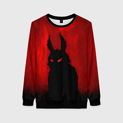 Свитшот женский Evil Rabbit, цвет: 3D-черный