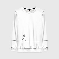 Женский свитшот Кролик минимализм