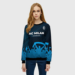 Свитшот женский AC Milan legendary форма фанатов, цвет: 3D-черный — фото 2