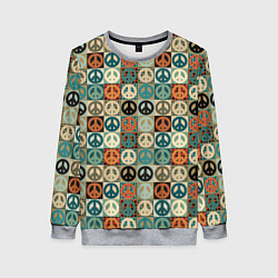 Женский свитшот Peace symbol pattern