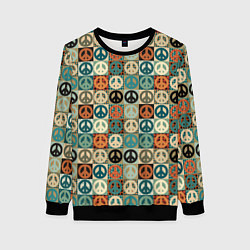 Женский свитшот Peace symbol pattern