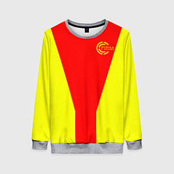 Женский свитшот FIRM желто-красная