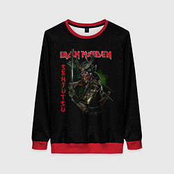Свитшот женский Iron Maiden Senjutsu samurai, цвет: 3D-красный