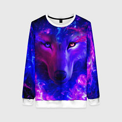 Женский свитшот Волшебный звездный волк