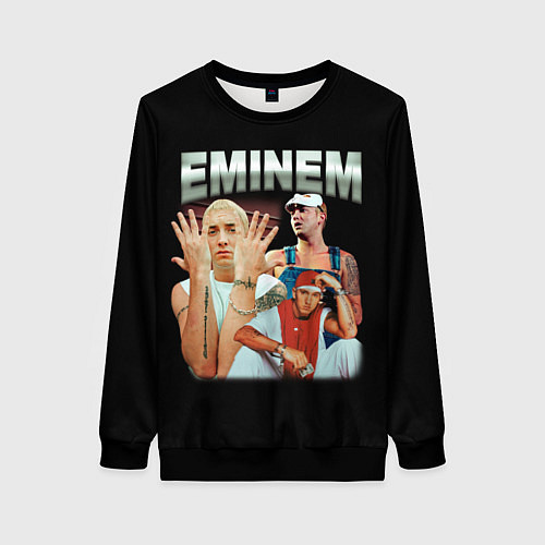 Женский свитшот Eminem Slim Shady / 3D-Черный – фото 1