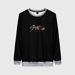 Свитшот женский Stray Kids white logo, цвет: 3D-меланж