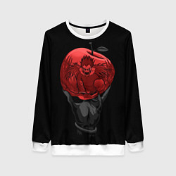 Женский свитшот Рюк и красное яблоко