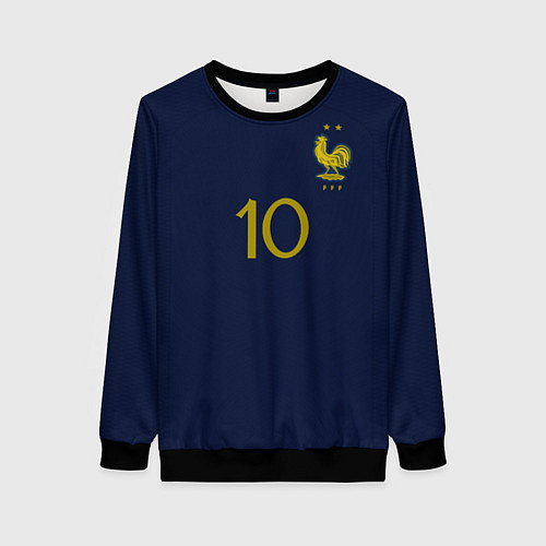 Женский свитшот Мбаппе ЧМ 2022 сборная Франции / 3D-Черный – фото 1