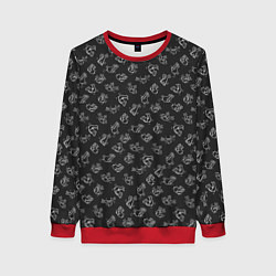 Свитшот женский Пошлые кролики, цвет: 3D-красный