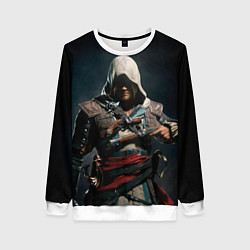 Свитшот женский Assassins Creed 4, цвет: 3D-белый