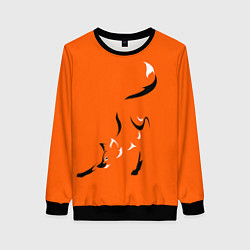 Свитшот женский Рыжая лисица, цвет: 3D-черный