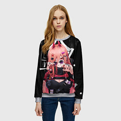 Свитшот женский Chainsaw Man - Power, цвет: 3D-меланж — фото 2