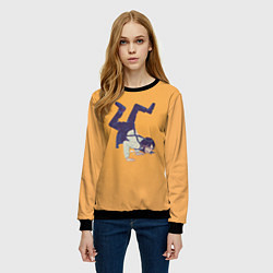 Свитшот женский Танец Кобэни Chainsaw man, цвет: 3D-черный — фото 2