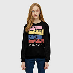 Свитшот женский Bocchi The Rock Одинокий рокер, цвет: 3D-черный — фото 2