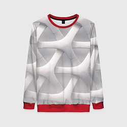Женский свитшот Оптическая иллюзия на сером фоне