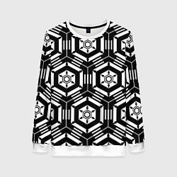 Женский свитшот Абстрактный геометрический узор на тему техники