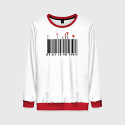 Женский свитшот Barcode love you