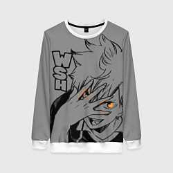 Свитшот женский Волейбол!! - Хината, цвет: 3D-белый