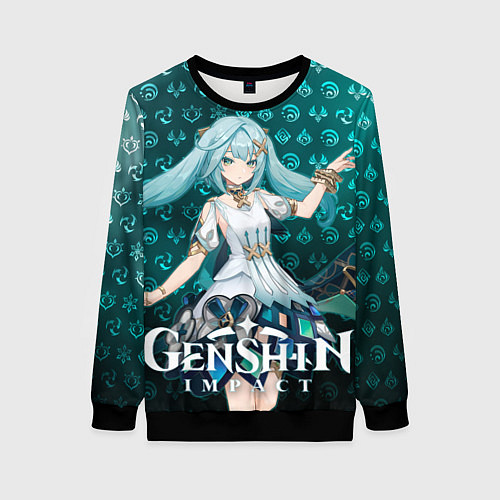 Женский свитшот Фарузан элементали / 3D-Черный – фото 1