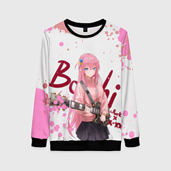 Свитшот женский Красотка Хитори Гото - Одинокий рокер, цвет: 3D-черный