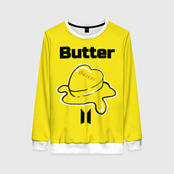 Свитшот женский BTS butter, цвет: 3D-белый