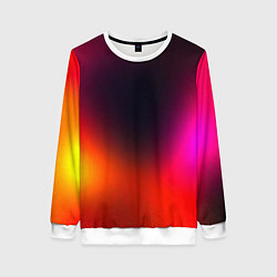 Свитшот женский Абстрактная текстура, цвет: 3D-белый