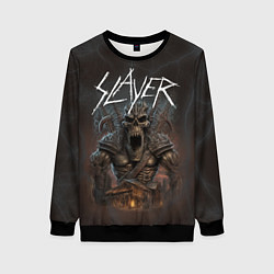 Свитшот женский Slayer rock monster, цвет: 3D-черный