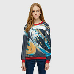 Свитшот женский Spiral, цвет: 3D-красный — фото 2