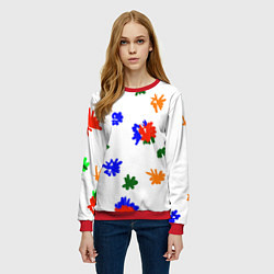 Свитшот женский Мамин художник, цвет: 3D-красный — фото 2