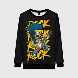 Свитшот женский Rock Simpson, цвет: 3D-черный