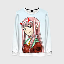 Свитшот женский Милая Зеро ту, цвет: 3D-белый