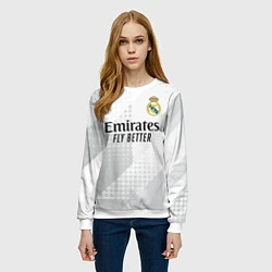 Свитшот женский ФК Реал Мадрид, цвет: 3D-белый — фото 2