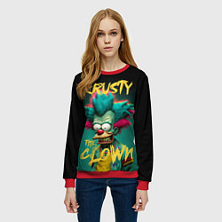 Свитшот женский Клоун Красти из Симпсонов, цвет: 3D-красный — фото 2