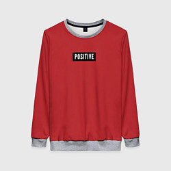 Женский свитшот Надпись позитив