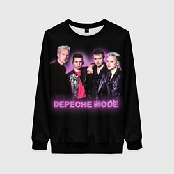 Свитшот женский 80s Depeche Mode neon, цвет: 3D-черный