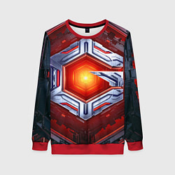 Женский свитшот Космическое яркое ядро