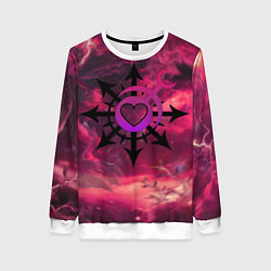 Свитшот женский Метка хаоса Слаанеш, цвет: 3D-белый