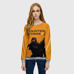 Свитшот женский Counter Strike 2, цвет: 3D-меланж — фото 2
