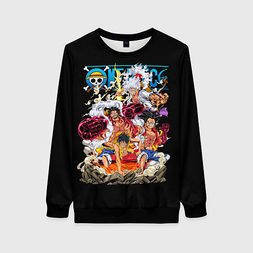Женский свитшот One Piece all / 3D-Черный – фото 1