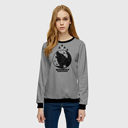 Свитшот женский Warwolf squadron, цвет: 3D-черный — фото 2