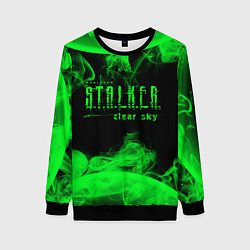 Свитшот женский Stalker clear sky radiation art, цвет: 3D-черный