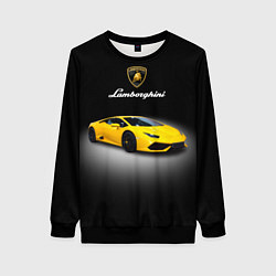 Свитшот женский Спорткар Lamborghini Aventador, цвет: 3D-черный