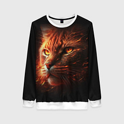 Женский свитшот Огненный рыжий кот