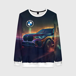 Свитшот женский BMW midjourney, цвет: 3D-белый