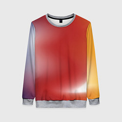 Женский свитшот Градиент красный